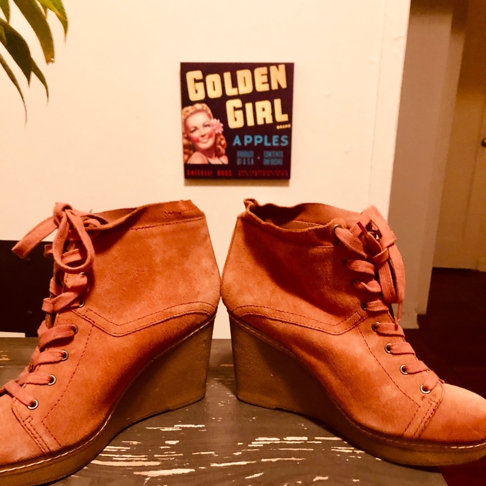 Nine West Vintage America Platform Wedge Booties